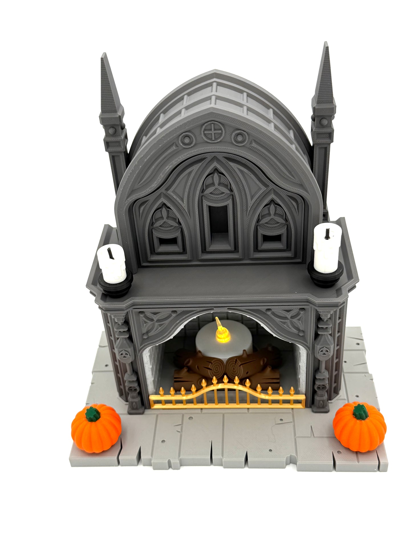 Gothic Fireplace Halloween Decoration