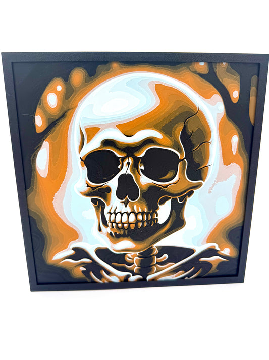 Spooky Skull Hueforge Print