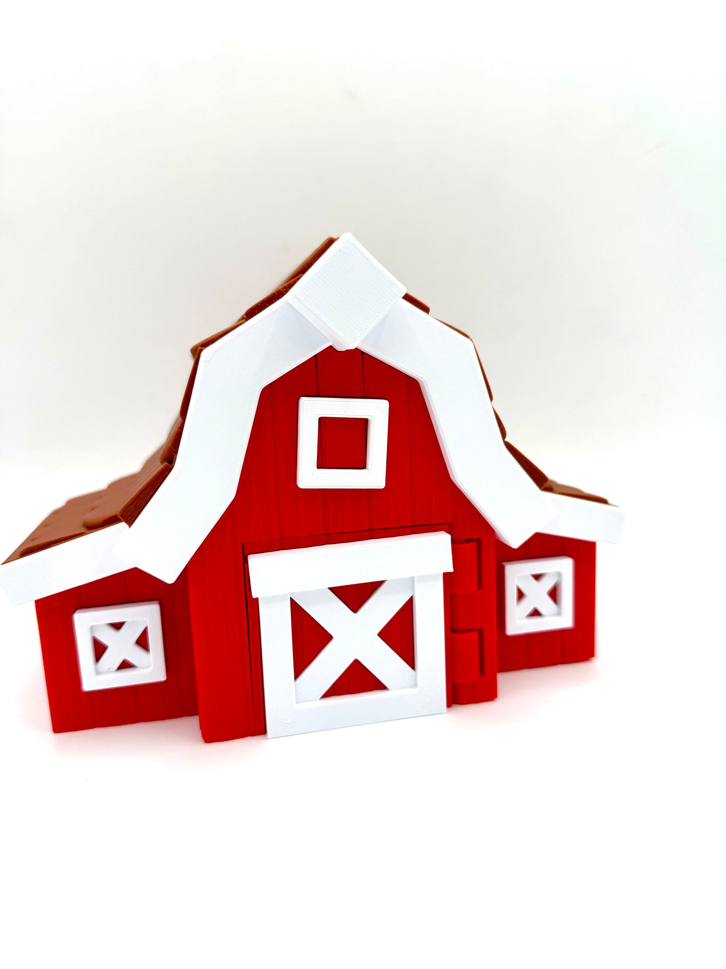 Barn with Cow and Chicken Mini