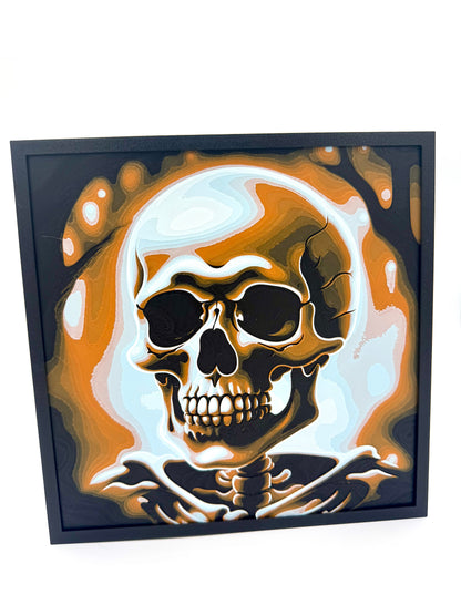 Spooky Skull Hueforge Print