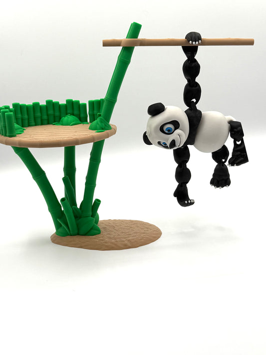 Flexi Panda with Bamboo Stand