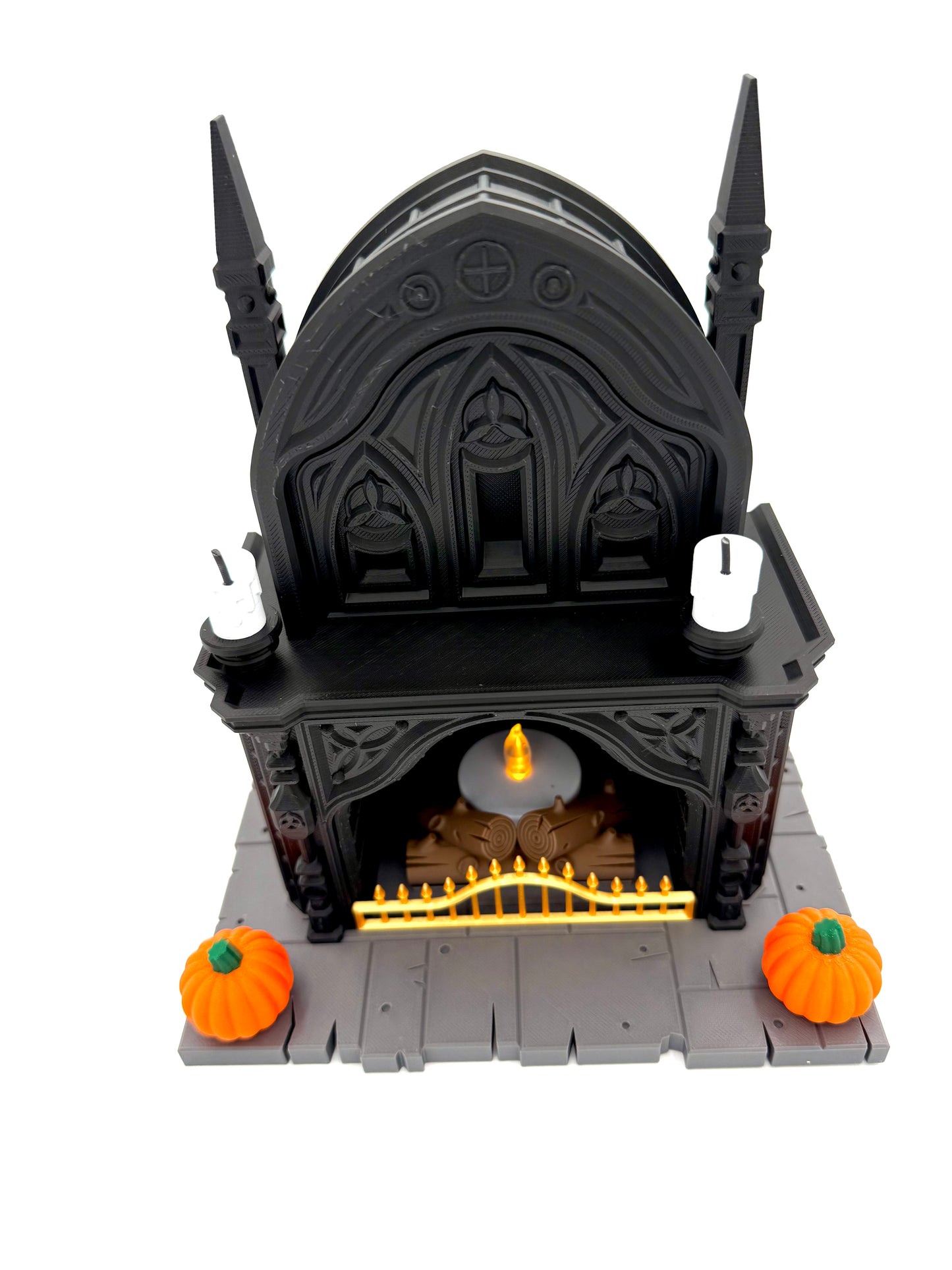 Gothic Fireplace Halloween Decoration
