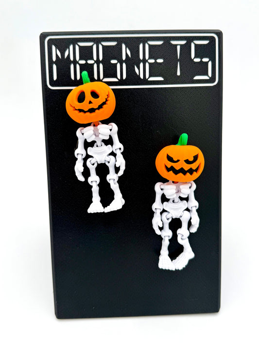 Pumpkin Skeleton Magnet