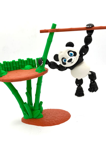 Flexi Panda with Bamboo Stand