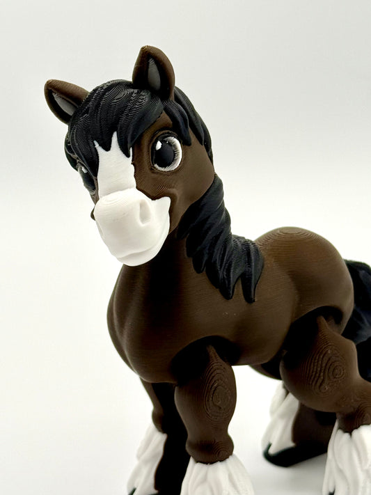 Flexi Clydesdale Horse