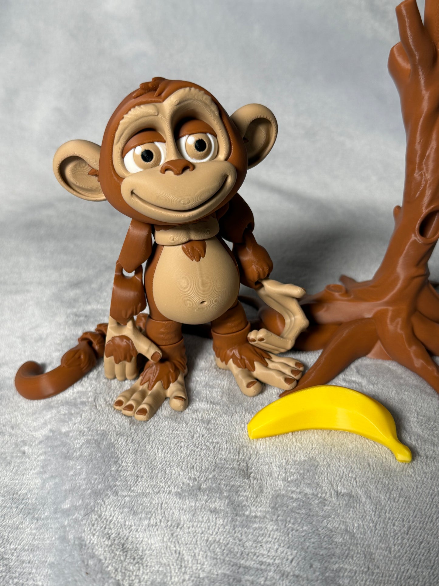 Flexi Monkey with Tree and Banana